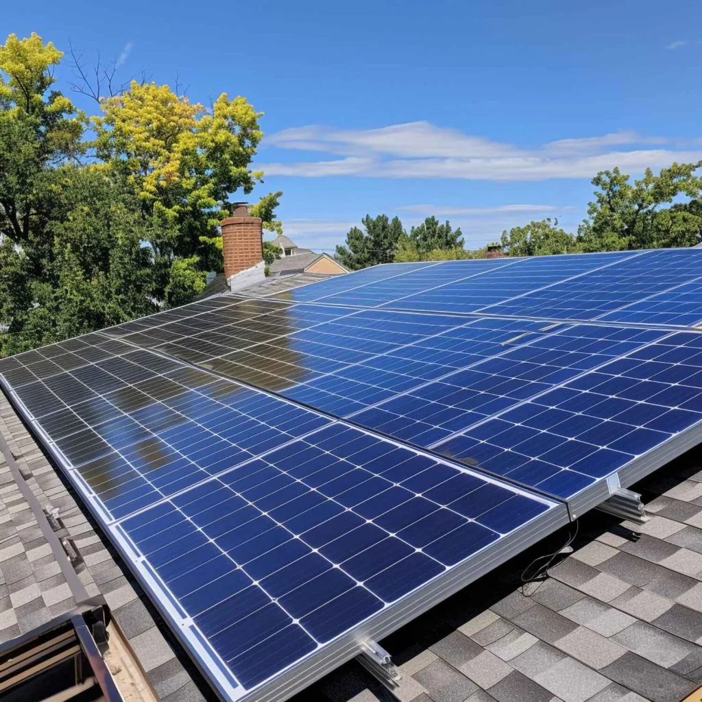 C.P Industries solar installation team